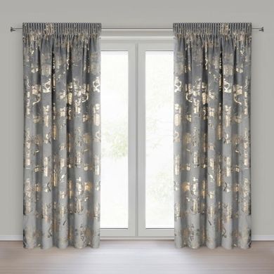 Eurofirany, zasłona gotowa, Celia, na taśmie, 140-270 cm, stalowy