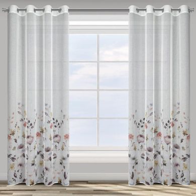 Eurofirany, zasłona gotowa d91 Lavin, 140-250 cm, biały