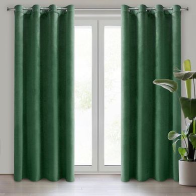 Eurofirany, zasłona gotowa, Darla, 140-250 cm, ciemnozielony