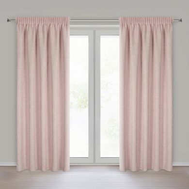 Eurofirany, zasłona gotowa, Jula2, na taśmie, 140-270 cm, pudrowy