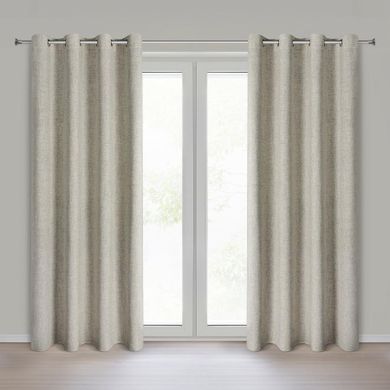 Eurofirany, zasłona gotowa, Linda, 140-250 cm, ciemnobeżowy