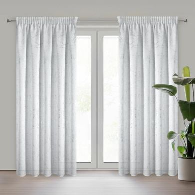 Eurofirany, zasłona gotowa, Marlene, na taśmie, 140-270 cm, biały