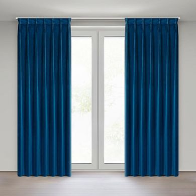 Eurofirany, zasłona gotowa, Melanie, 80-270 cm, granatowy