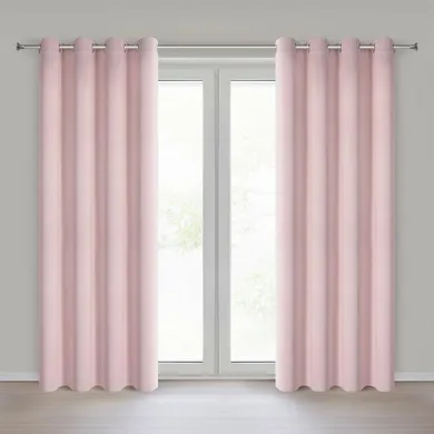 Eurofirany, zasłona gotowa, Nerisa, 140-250 cm, pudrowy róż