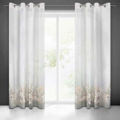 Eurofirany, zasłona gotowa, Pamela, 140-250 cm, biała