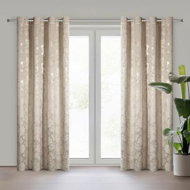 Eurofirany, zasłona gotowa, Raja, 140-250 cm, beżowy