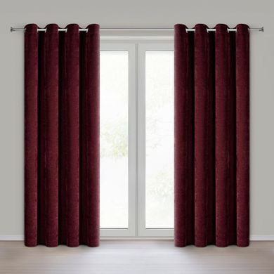 Eurofirany, zasłona gotowa, Vani, 140-250 cm, bordowy