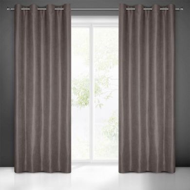 Eurofirany, zasłona zaciemniająca gotowa, Ada, 140-250 cm, grafitowy