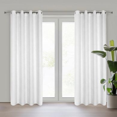 Eurofirany, zasłona zaciemniająca gotowa, Aleta, 135-250 cm, biały