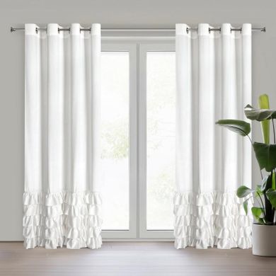 Eurofirany, zasłona zaciemniająca gotowa, Carli, 140-250 cm, biały