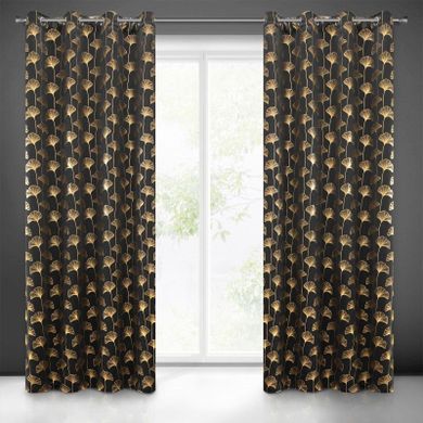 Eurofirany, zasłona zaciemniająca gotowa, Clara, 140-250 cm, czarny