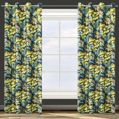 Eurofirany, zasłona zaciemniająca gotowa, d91, Livy, 140-250 cm, zielony