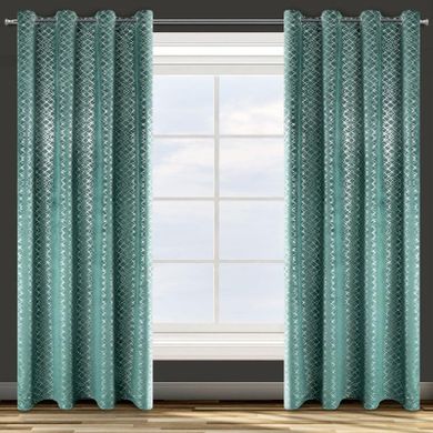 Eurofirany, zasłona zaciemniająca gotowa, D91 Moly, 140-250 cm, zielony