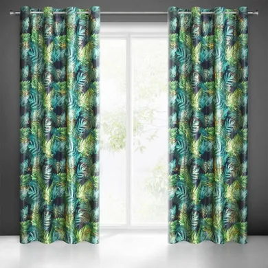 Eurofirany, zasłona zaciemniająca gotowa, Davos, 140-250 cm, czarny