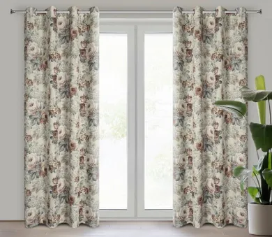 Eurofirany, zasłona zaciemniająca gotowa, Gabi, naturalny, 140-250 cm