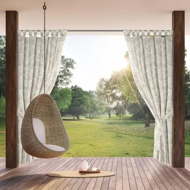 Eurofirany, zasłona zaciemniająca gotowa, Garden, na szelkach, 155-220 cm, kremowy