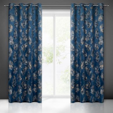 Eurofirany, zasłona zaciemniająca gotowa, Gloria, 140-250 cm, granatowy