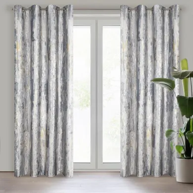 Eurofirany, zasłona zaciemniająca gotowa, Grace, 140-250 cm, szary