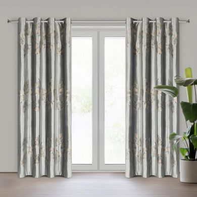 Eurofirany, zasłona zaciemniająca gotowa, Idalia, 140-250 cm, srebrny