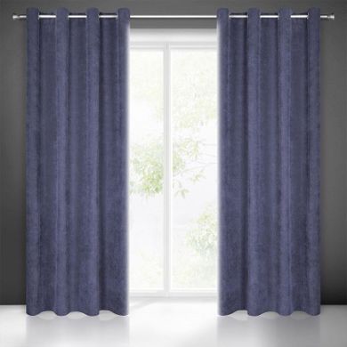 Eurofirany, zasłona zaciemniająca gotowa, Julie, 140-250 cm, granatowy
