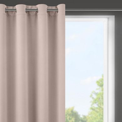 Eurofirany, zasłona zaciemniająca gotowa, Logan, 135-175 cm, pudrowy
