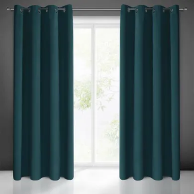 Eurofirany, zasłona zaciemniająca gotowa, Logan, 140-250 cm, petrol