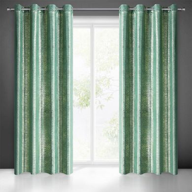 Eurofirany, zasłona zaciemniająca gotowa, Mabel, 140-250 cm, ciemnozielony