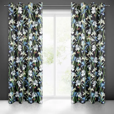 Eurofirany, zasłona zaciemniająca gotowa, Maja, 140-250 cm, niebieski