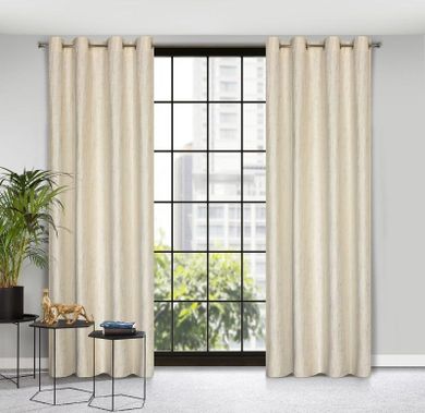 Eurofirany, zasłona zaciemniająca gotowa, Marsala, 140-250 cm, kremowy