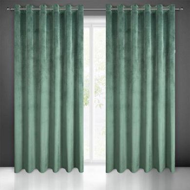 Eurofirany, zasłona zaciemniająca gotowa, Melanie, 215-250 cm, zielony