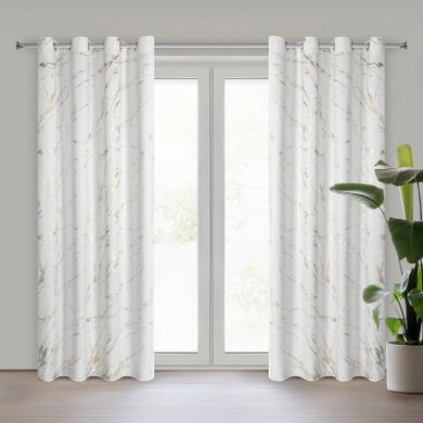 Eurofirany, zasłona zaciemniająca gotowa, Molly, 140-250 cm, biały