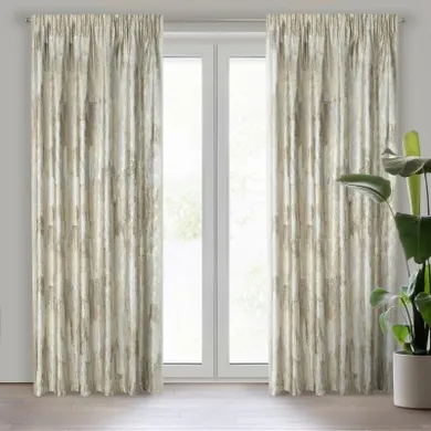 Eurofirany, zasłona zaciemniająca gotowa, na taśmie, Ella, 140-270 cm, kremowy