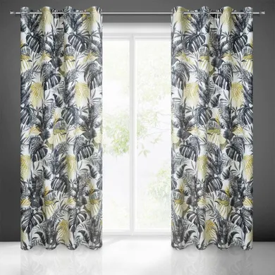 Eurofirany, zasłona zaciemniająca gotowa, nelly, 140-250 cm, grafitowy