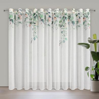 Eurofirany, zasłona zaciemniająca gotowa, Niki, 350-250 cm, biały