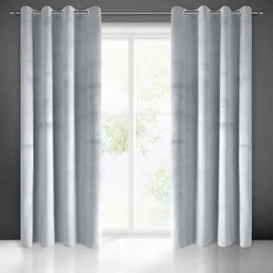 Eurofirany, zasłona zaciemniająca gotowa, Pierre, 140-250 cm, jasnoszary