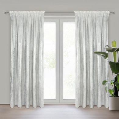 Eurofirany, zasłona zaciemniająca gotowa, Renia, na taśmie, 140-270 cm, biały