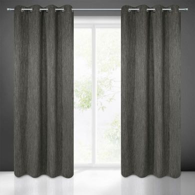 Eurofirany, zasłona zaciemniająca gotowa, Rossie, 140-250 cm, grafitowy