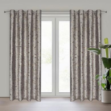 Eurofirany, zasłona zaciemniająca gotowa, Tami, 140-250 cm, stalowy