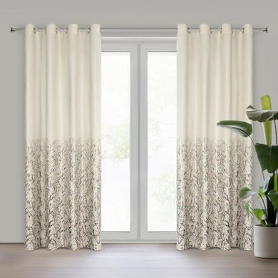 Eurofirany, zasłona zaciemniająca gotowa, Tori, 140-250 cm, kremowy