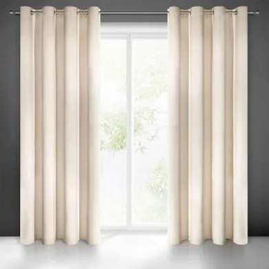 Eurofirany, zasłona zaciemniająca gotowa, Villa, 140-250 cm, jasnobeżowy