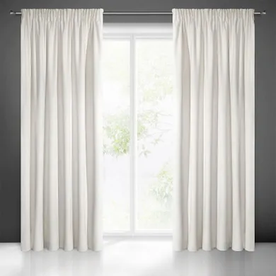 Eurofirany, zasłona zaciemniająca gotowa, Villa, na taśmie, 140-270 cm, kremowy