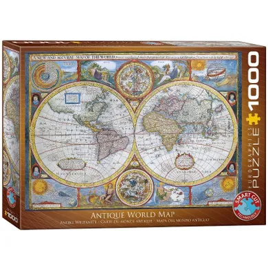 Eurographics, Antyczna Mapa Świata, puzzle, 1000 elementów
