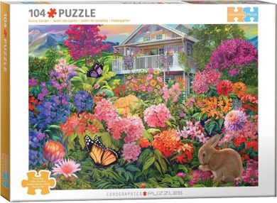Eurographics, Bunny Garden by Chris Bigelow, puzzle, 104 elementy