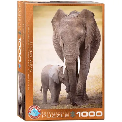 Eurographics, Elephant & Baby, puzzle, 1000 elementów