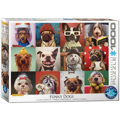 Eurographics, Funny Dogs by Lucia Heffernan, puzzle, 1000 elementów