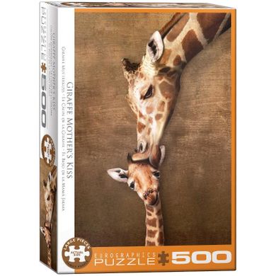 Eurographics, Giraffe Mother's Kiss, puzzle, 500 elementów