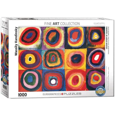 Eurographics, Kandinsky Study Squares, puzzle, 1000 elementów