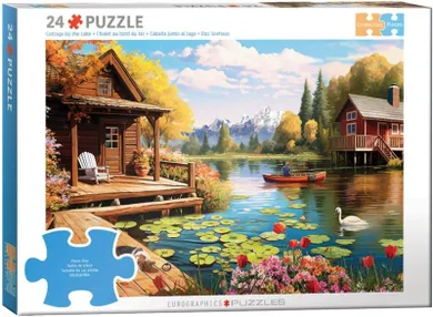 Eurographics, Lake Cottage by Lauai, puzzle, 24 elementy
