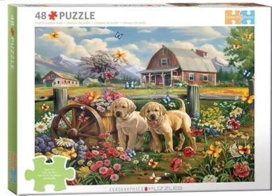 Eurographics, Puppy Spring by Shawna Steward, puzzle, 48 elementów