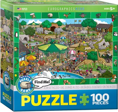 Eurographics, Smartkids, A Day in the ZOO, puzzle, 100 elementów